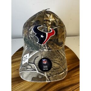 Brand New Houston Texans '47 Brand RealTree Camo Clean Up Adjustable Cap/Hat